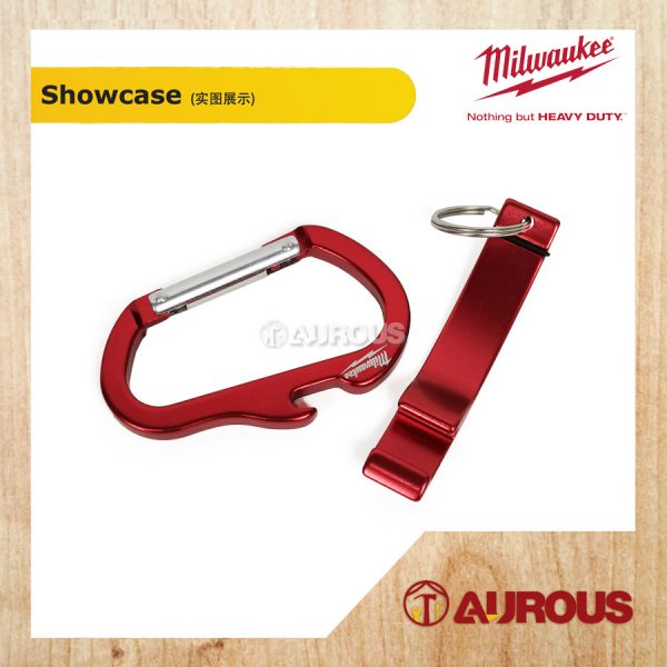 [LIMITED EDITION] MILWAUKEE BOTTLE OPENER LASER ENGRAVE KEY CHAIN & HOOK CARABINER KEYCHAIN - Image 3