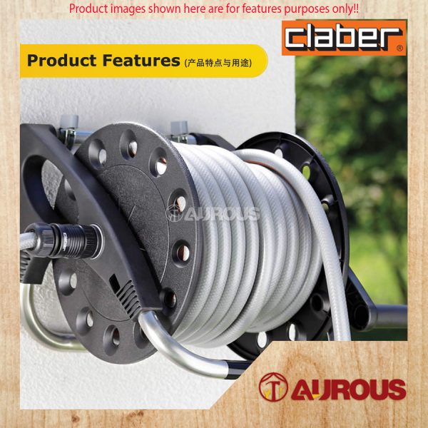 CLABER 8711 WALL MOUNTED BRACKETS FOR HOSE REELS - Image 7