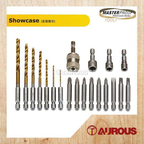MASTERPROOF 20PCS IMPACT SCREW BIT & DRIVER DRILL BIT SET (22020) - Image 2