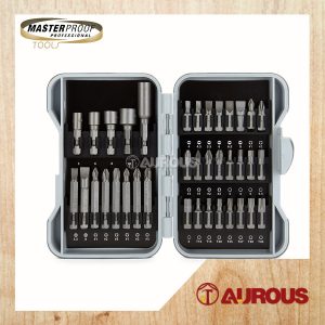 MASTERPROOF 37PCS IMPACT SCREW BIT SET & DRIVER NUT SETTER HEADSETS (22037-1)