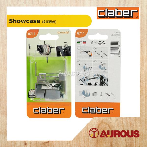 CLABER 8711 WALL MOUNTED BRACKETS FOR HOSE REELS - Image 2