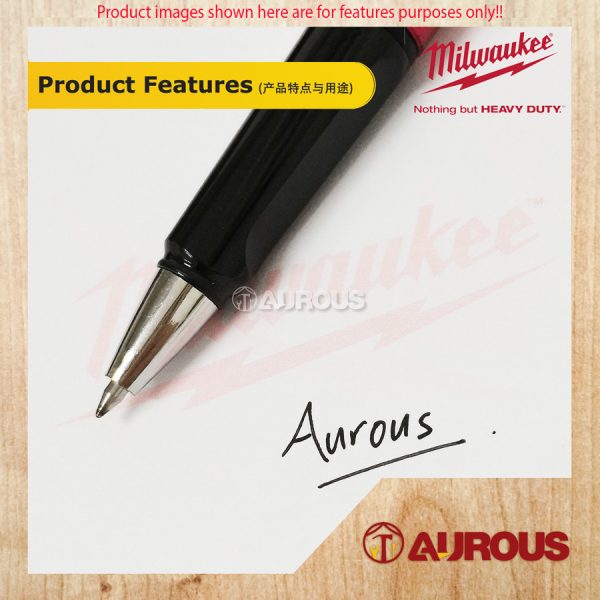 [STOCK LIMITED] MILWAUKEE 0.5MM FINE GEL BLACK INK BALL PEN WITH RED CASING / MILWAUKEE A6 NOTEPAD NOTE BOOK - Image 8