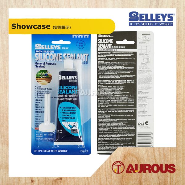 SELLEYS SILICONE SEALANT GENERAL PURPOSE (CLEAR) 75G - Image 3