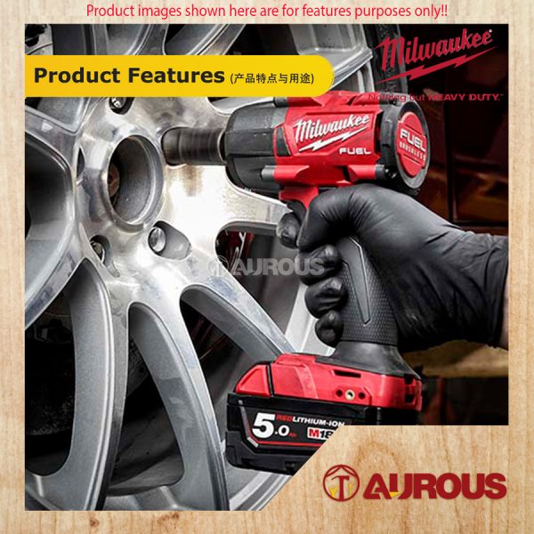 MILWAUKEE MID TORQUE IMPACT WRENCH [M18 FMTIW2F12-0X0 + STARTER PACK] - Image 5
