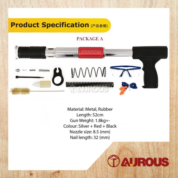 H/D T8000 ADJUSTABLE INDUSTRI MANUAL CONCRETE CEILING ARTIFACT NAIL GUN RIVET(8.5MM NOZZLE) - Image 5