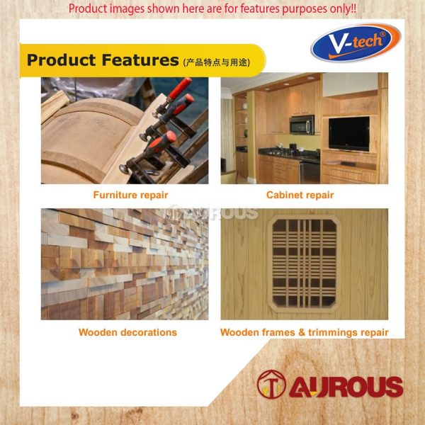 VTECH VT-760 WOOD & PARQUET AHESIVE WHITE WALL PAPER WHITE GLUE VT760150 (125ML) - Image 5