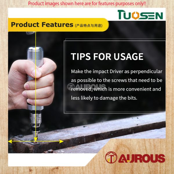 TUOSEN S2 STEEL IMPACT DRIVER SCREWDRIVER SET EXTRACTOR 12 PCS (15633) - Image 7