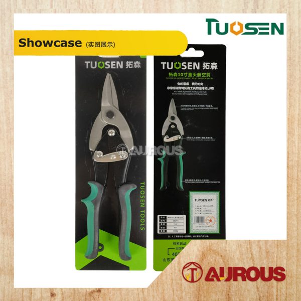 TUOSEN MAX STEEL STRAIGHT AVIATION SNIPS 10''/250MM (14391) - Image 4