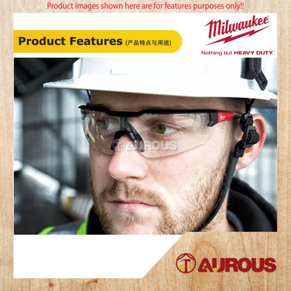 MILWAUKEE SAFETY GLASSES ANTI FOG ANTI SCRATCH LENSES [CLEAR] 48-73-2000A - Image 7