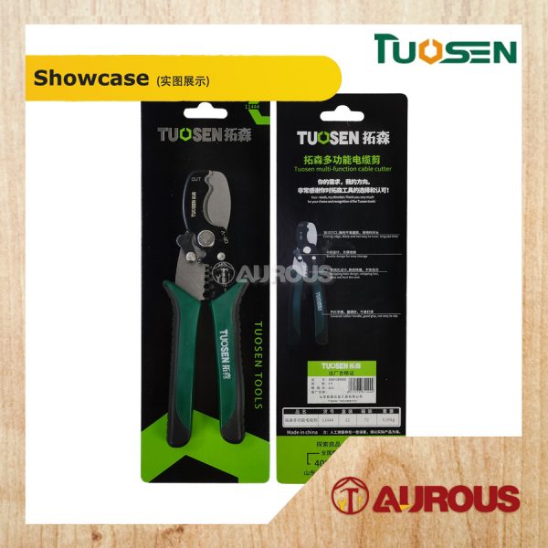 TUOSEN MULTIFUNCTIONAL WIRE STRIPPER PLIER CABLE CUTTER 8''/180MM (11444) - Image 5