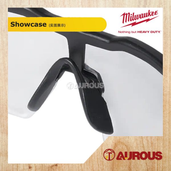 MILWAUKEE SAFETY GLASSES ANTI FOG ANTI SCRATCH LENSES [CLEAR] 48-73-2000A - Image 4
