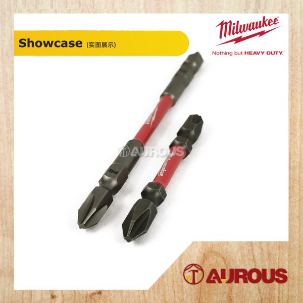 Milwaukee Shockwave Impact Double Ended Power Screw Bit (++) PH2 48-32-4361/48-32-4364 (1 piece) - Image 2