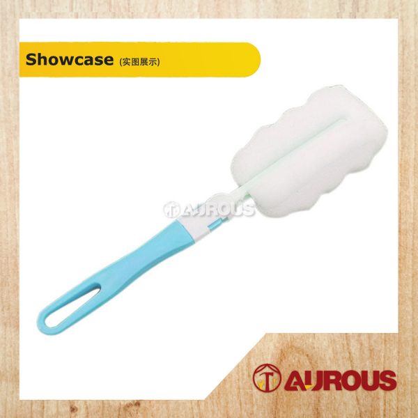 PVC HANDLE SOFT SPONGE BOTTLE BRUSH CLEAINING TOOLS (COLOUR RANDOM) - Image 4