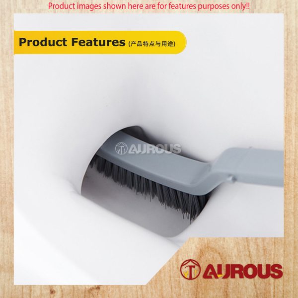 TOILET BOWL DEAD CORNER CLEANER BRUSH WITH HANDLE (H676-2) - Image 5