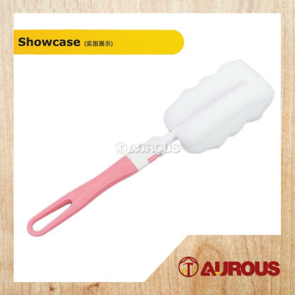 PVC HANDLE SOFT SPONGE BOTTLE BRUSH CLEAINING TOOLS (COLOUR RANDOM) - Image 2