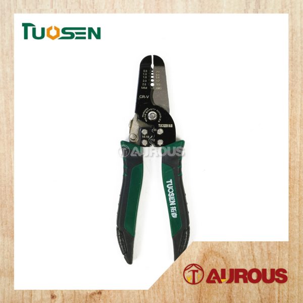 TUOSEN MULTIFUNCTIONAL 3 IN 1 WIRE STRIPPER PLIER 7''/180MM (11451)