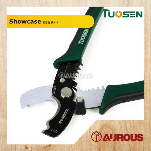 TUOSEN MULTIFUNCTIONAL WIRE STRIPPER PLIER CABLE CUTTER 8''/180MM (11444) - Image 4
