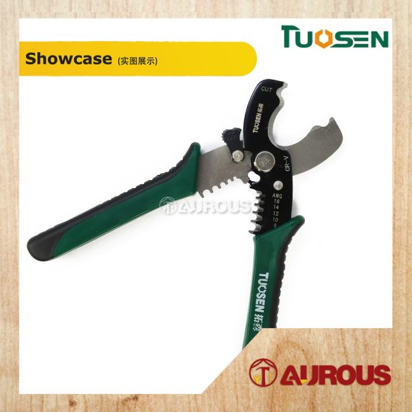 TUOSEN MULTIFUNCTIONAL WIRE STRIPPER PLIER CABLE CUTTER 8''/180MM (11444) - Image 3