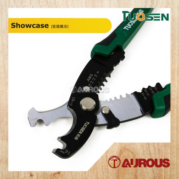 TUOSEN MULTIFUNCTIONAL 4 IN 1 WIRE STRIPPER PLIER 8''/205MM (11468) - Image 4