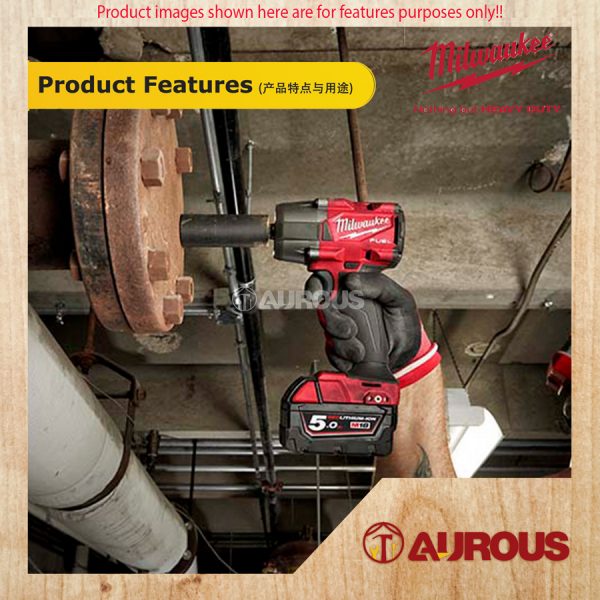 MILWAUKEE MID TORQUE IMPACT WRENCH [M18 FMTIW2F12-0X0 + STARTER PACK] - Image 4