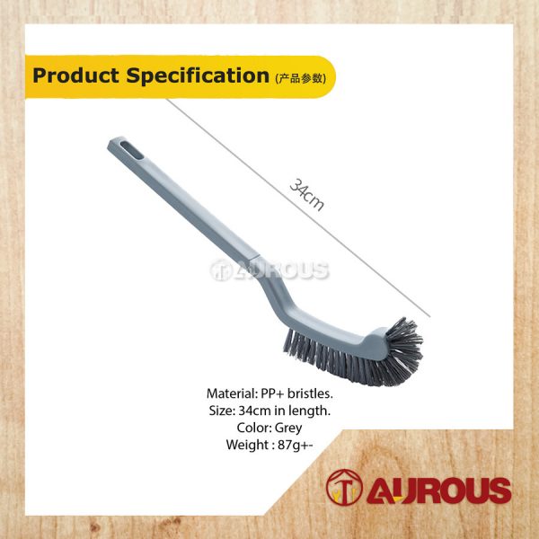 TOILET BOWL DEAD CORNER CLEANER BRUSH WITH HANDLE (H676-2) - Image 3