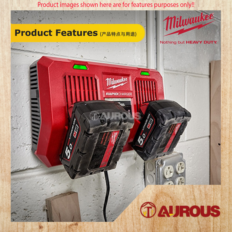 MILWAUKEE M18 DUAL BAY FAST CHARGER M18 DFC-SA - Image 8