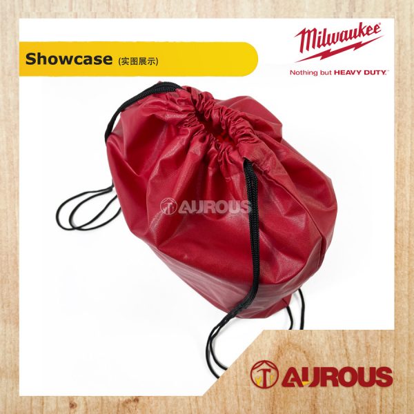 [STOCK LIMITED] MILWAUKEE PREMIUM RED NYLON DRAWSTRING BAG - Image 3