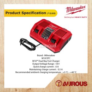 MILWAUKEE M18 DUAL BAY FAST CHARGER M18 DFC-SA - Image 6