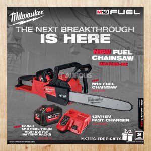 MILWAUKEE M18 FUEL 16''/406MM CHAINSAW (M18 FCHS-0G0 / M18 FCHS-122)