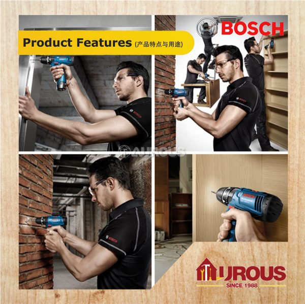 BOSCH CORDLESS DRILL / DRIVER GSB 120-LI (IMPACT DRILL) 2.0AH BATTERY + EXTRA FREE GIFT - Image 6