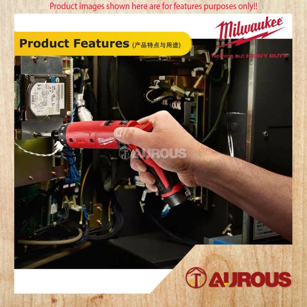 MILWAUKEE M4 1/4 HEX 2 SPEED SCREWDRIVER (M4 D-202B) - Image 6