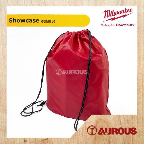 [STOCK LIMITED] MILWAUKEE PREMIUM RED NYLON DRAWSTRING BAG - Image 2