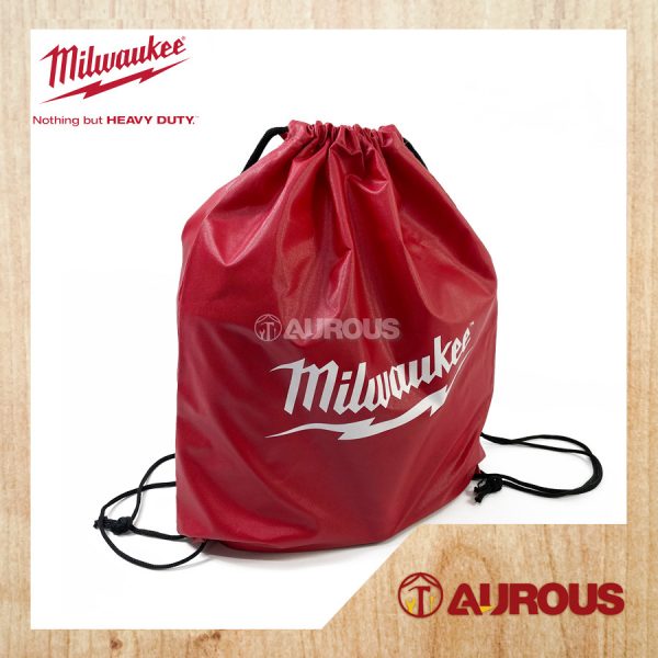 [STOCK LIMITED] MILWAUKEE PREMIUM RED NYLON DRAWSTRING BAG