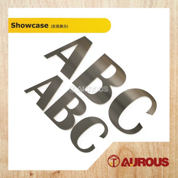 60MM 80MM STAINLESS STEEL SILVER NUMBER & ALPHABET HOUSE NUMBER PLATE (ABC / 0-9) - Image 2