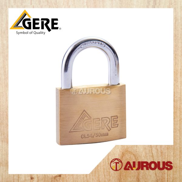 GERE SUS304 SOLID BRASS PADLOCK CL54 (40MM/50MM) - 1 PIECE