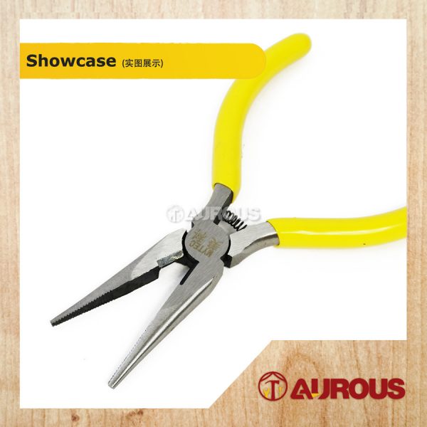 MYTEC MINI DIAGONAL YELLOW HANDLE SIDE CUTTER/FLAT NOSE/NIPPLE PLIER THOOTHED/NEEDED NEEDLE NOSE CUTTING PLIER - Image 2