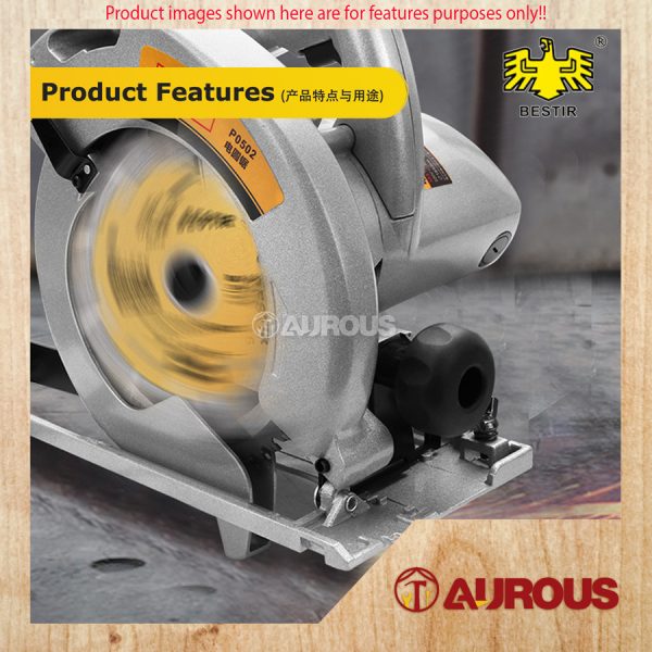 BESTIR 7'' HAND-HELD CIRCULAR SAW WOOD CUTTER 1050W/MESIN GERGAJI PEMOTONG KAYU (P0502) - Image 2