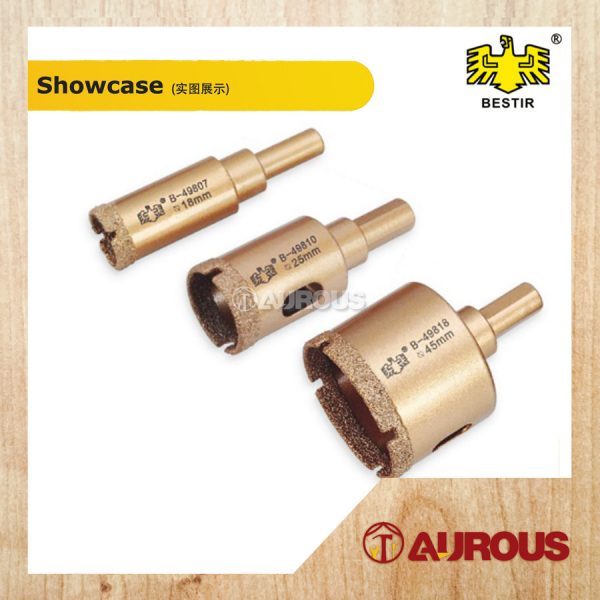 BESTIR DIAMOND CORE GLASS BIT HOLE SAW/SOKET PEMOTONG JUBIN (8MM-50MM) - Image 2