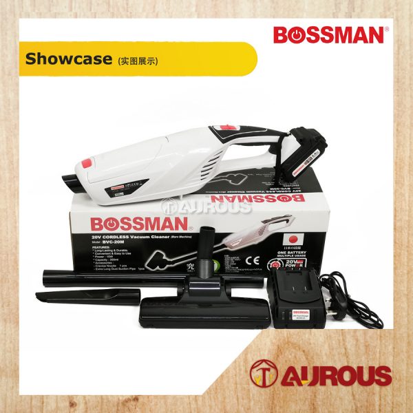 BOSSMAN BVC-20M 20V CORDLESS VACUUM CLEANER 15W 350ML WITH 1 BATTERY AND 1 CHARGER - Image 2