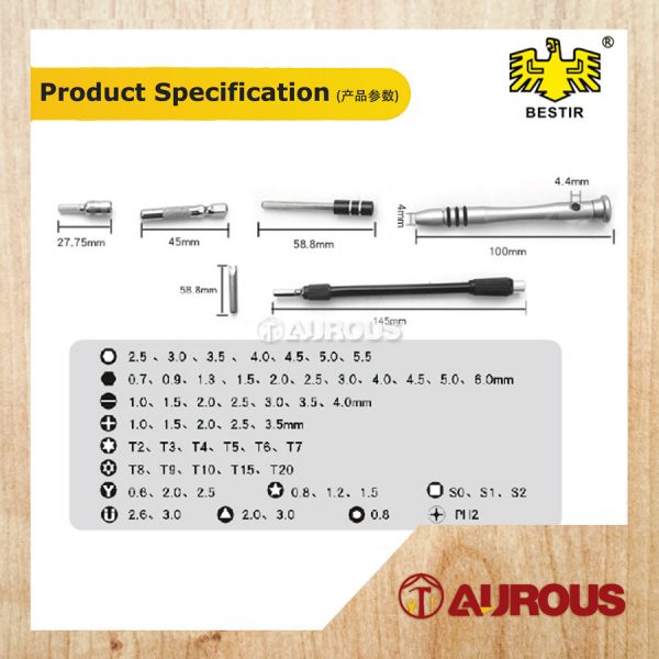 BESTIR 60PCS HEXAGON MAGNETIC SCREWDRIVER BIT SET/PEMUTAR SKRU BIT SET (95123) - Image 5