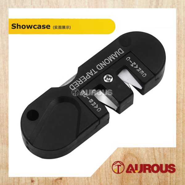 PORTABLE 3 IN 1 MULTIFUNCTION MINI POCKET KEYCHAIN SHARPENER FOLDABLE KNIFE SHARPENING TOOL - Image 2