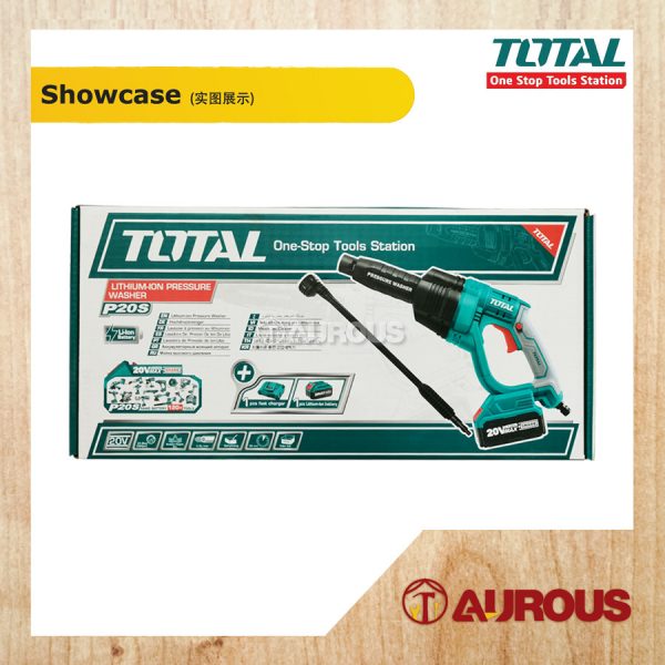 TOTAL CORDLESS PRESSURE WASHER 20V TPWLI20084 C/W BATTERY 4.0AH AND CHARGER - Image 3