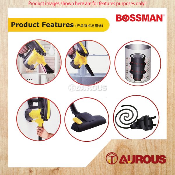 BOSSMAN CORDED PORTABLE HAND-HELD DRY VACUUM CLEANER 600-800W (BVC 600) - Image 7