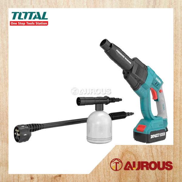 TOTAL CORDLESS PRESSURE WASHER 20V TPWLI20084 C/W BATTERY 4.0AH AND CHARGER