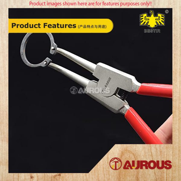 BESTIR SB RETAINER PLIER BENT TIP EXTERNAL CIRCLIP PLIERS 7''/TANG KAD SIKU (12133) - Image 7