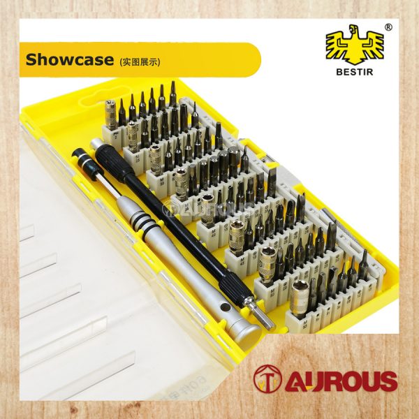 BESTIR 60PCS HEXAGON MAGNETIC SCREWDRIVER BIT SET/PEMUTAR SKRU BIT SET (95123) - Image 4