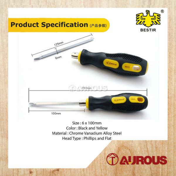 BESTIR 2 WAY SCREWDRIVER DUAL-PURPOSE SCREWDRIVER (95101) - Image 6