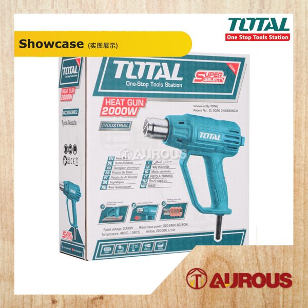 TOTAL HEAT GUN / HOT AIR GUN 2000W WITH 1 NOZZLE (TB200365) - Image 6