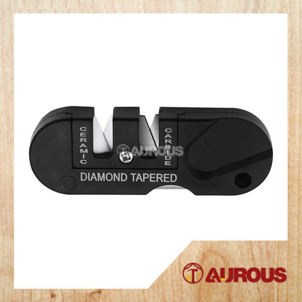 PORTABLE 3 IN 1 MULTIFUNCTION MINI POCKET KEYCHAIN SHARPENER FOLDABLE KNIFE SHARPENING TOOL