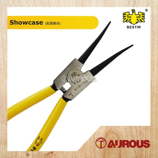BESTIR HS STRAIGHT EXTERNAL CIRCLIP RETAINER PLIERS 7''/TANG KAD LUAR (12113) - Image 2